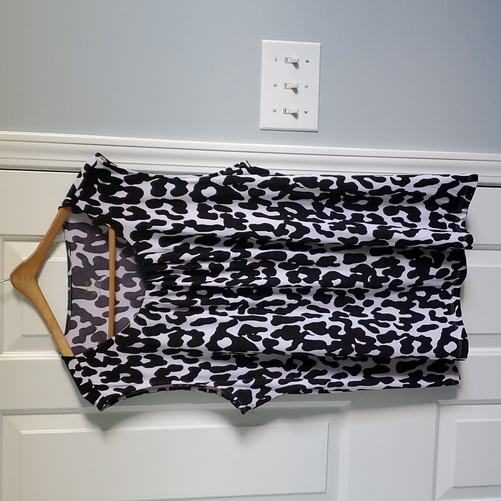 CJ Banks Zebra print blouse